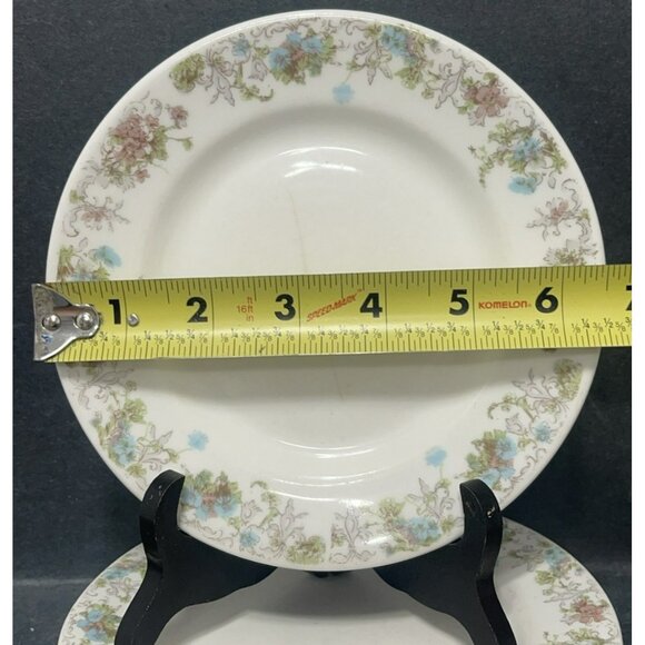 Scammell Lamberton Floral Hartford Transferware Plate 6.5 Inch Vintage Set Of 4 - Picture 2 of 6